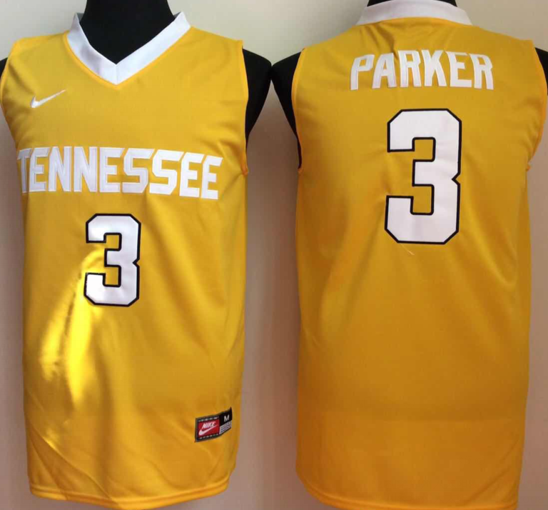 NCAA Men Tennessee Volunteers YELLOW 3->ncaa teams->NCAA Jersey